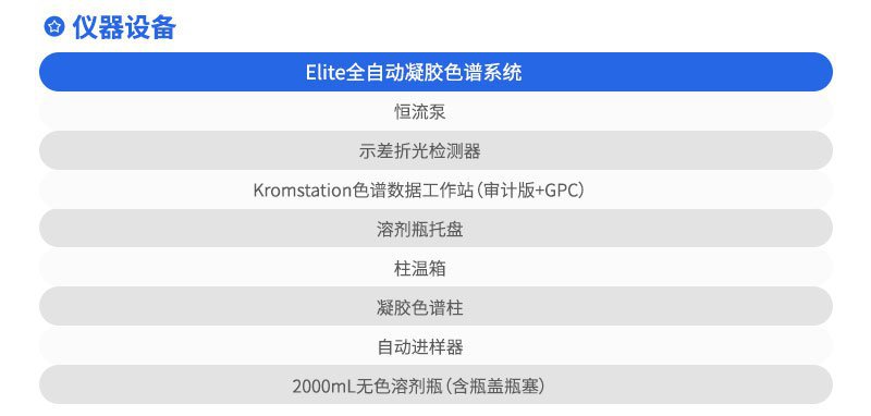 凝胶色谱（GPC/SEC）